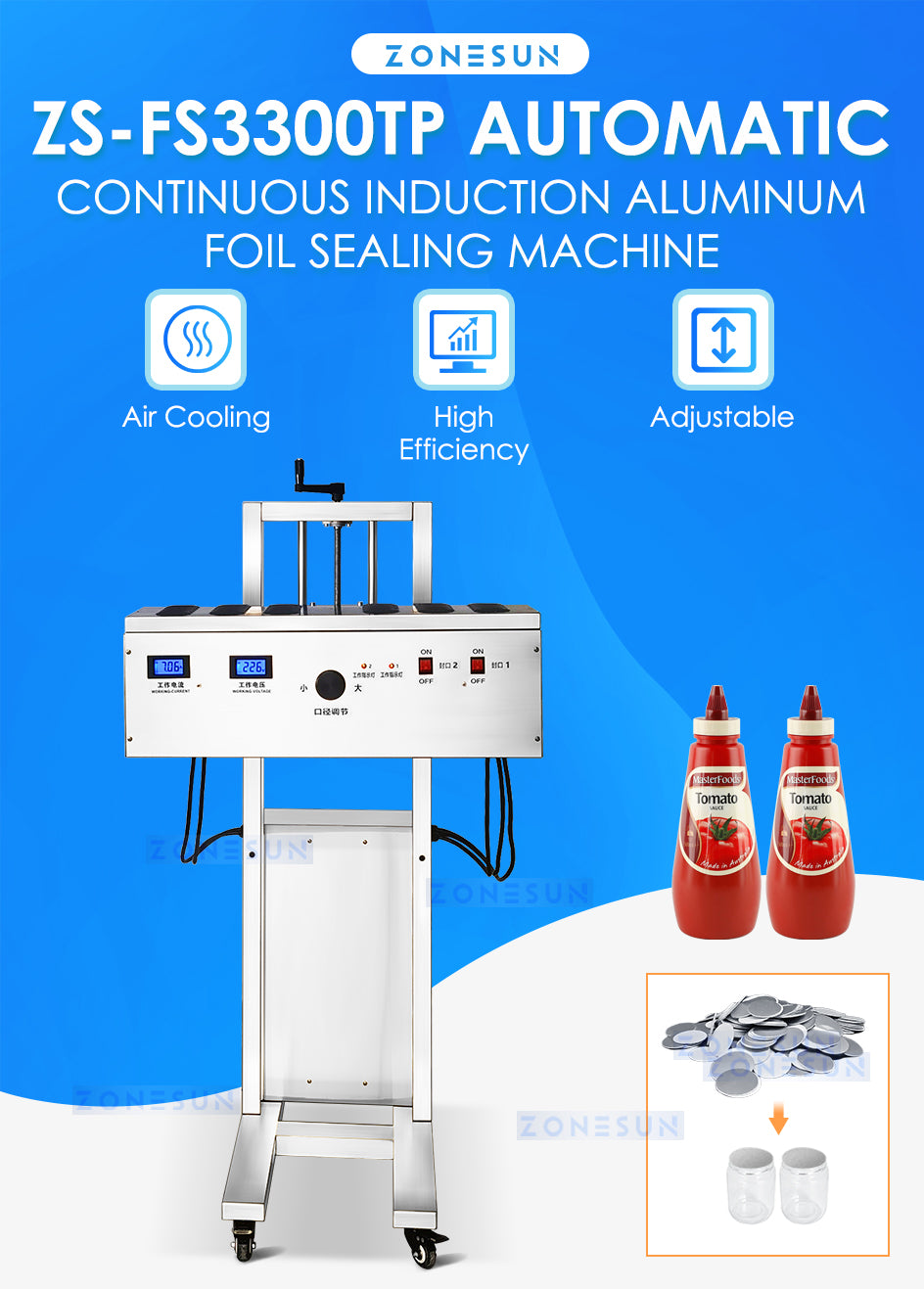 Aluminum foil sealing machine