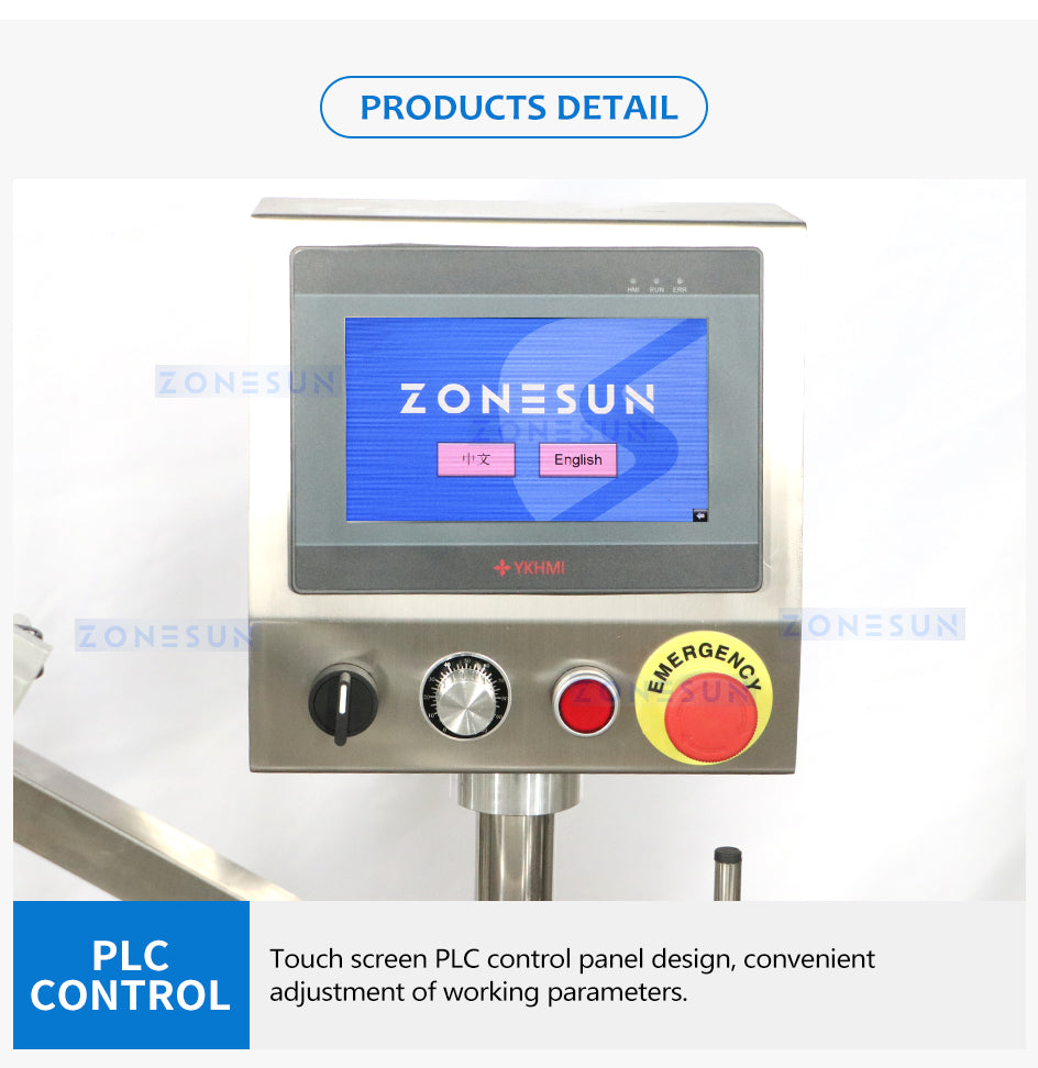 ZONESUN Automatic Inner Cap Pressing and Capping Machine Vibratory Bowl Feeder ZS-XG16X