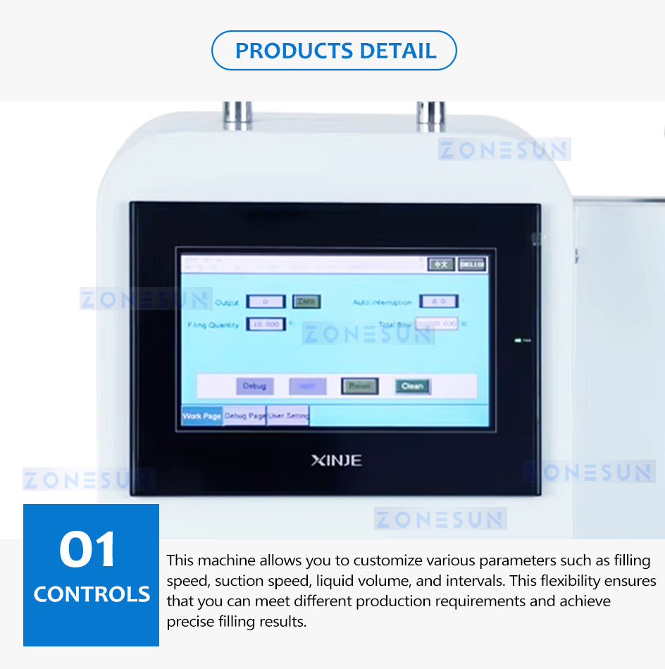 ZONESUN Vial Oil Bottle Filling Machine