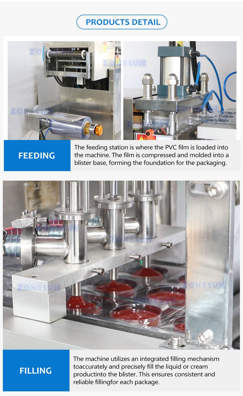 ZONESUN Yogurt Cup Forming Filling and Sealing Machine ZS-PJZN18