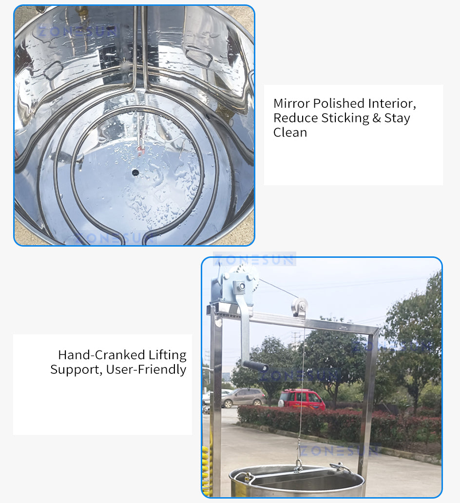 ZONESUN Independent Temperature-controlled Fermentation Tank Mashing Equipment ZS-MF2