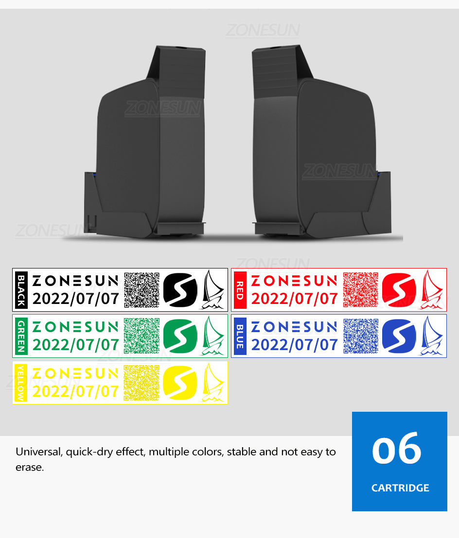 ZONESUN Handheld Inkjet Printer Portable Date Coding Machine ZS-DC1