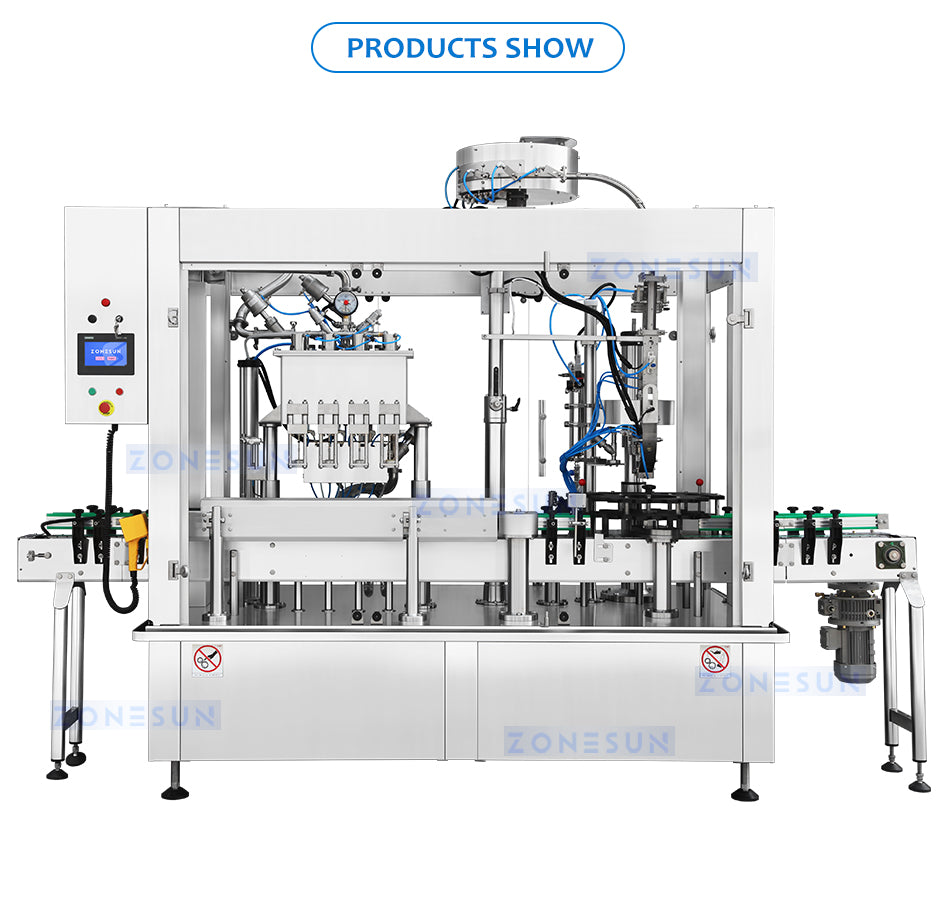 ZONESUN  Beer Bottle Filling and Capping machine Crown Cap Sealing Machine ZS-CFC4
