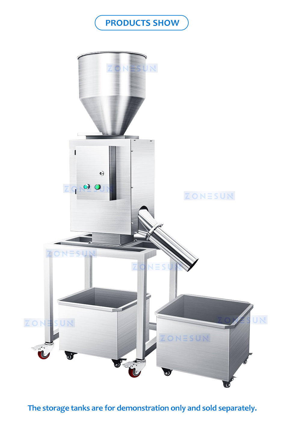 ZONESUN ZS-MS1 Granular Particle Metal Separator Detection Equipment