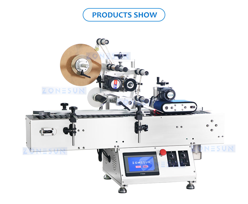 Automated round bottle labeling machine