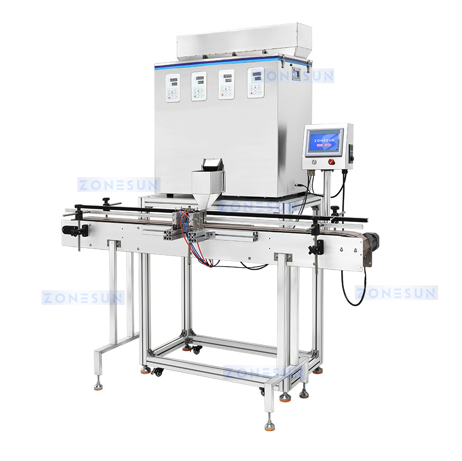 Granule filling production line