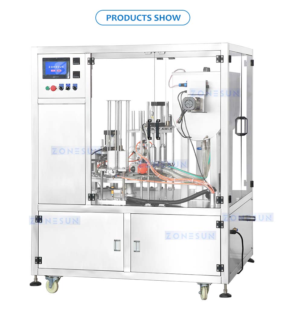 ZONESUN Automatic Yogurt Cup Filling and Sealing Machine ZS-AFS07