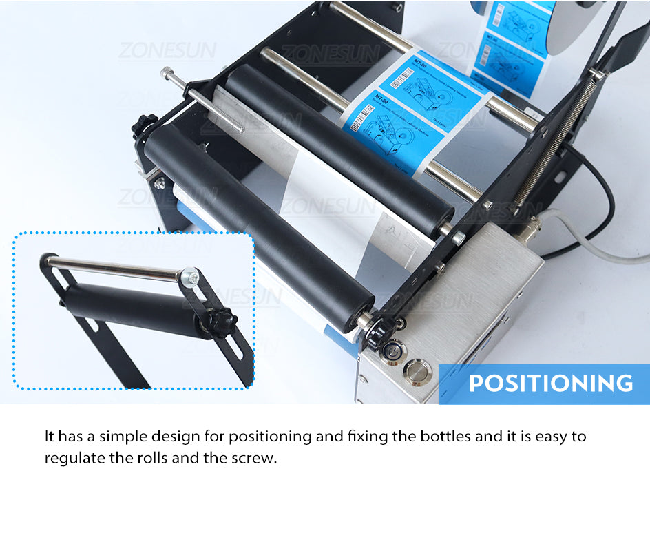 ZONESUN ZS-TB16P Semi Automatic Electric Round Bottle Labeling Machine