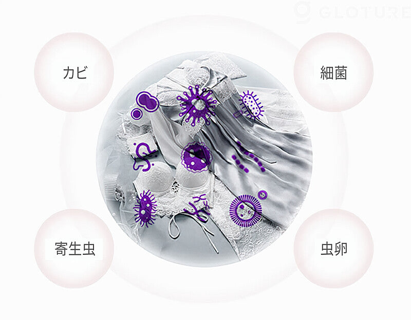 洗濯した下着のうち83％にはまだ100,000個の細菌が付着したままです。