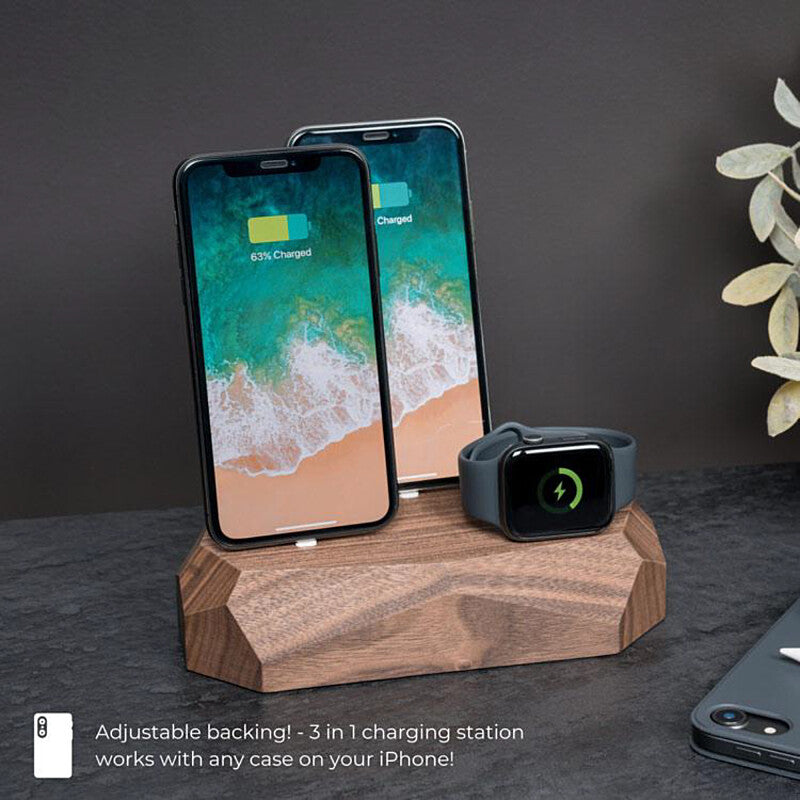 ポーランド発の木工製品 Apple製品をまとめて充電oakywood 3 In 1ドック Gloture Jp 近未来のガジェット ストア