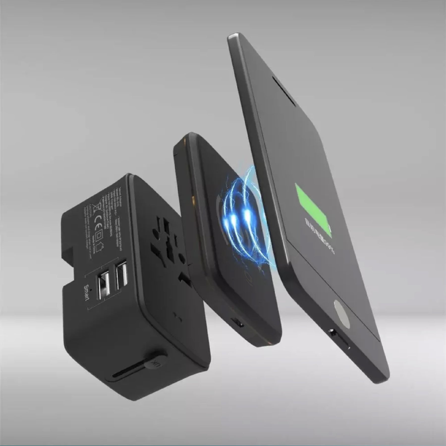 2021公式店舗 変換アダプターセット ブラック ケース付き 携帯用 多機能 コンパクト