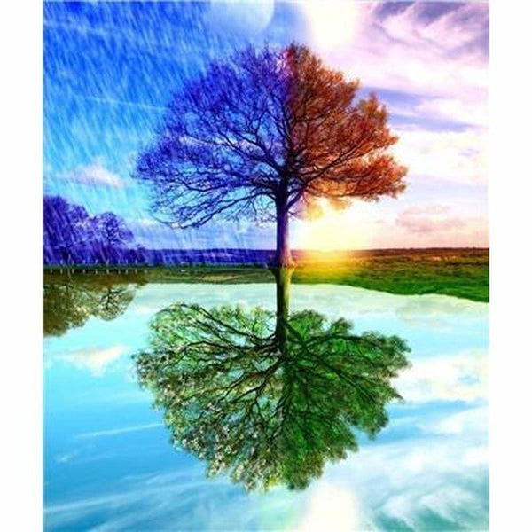 Tableau L Arbre De Vie 4 Saisons Modele M004 Decoration Maison Trendy Diamond Painting