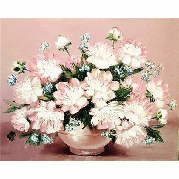 Tableau Bouquet  de fleurs  en peinture  mod le M003 