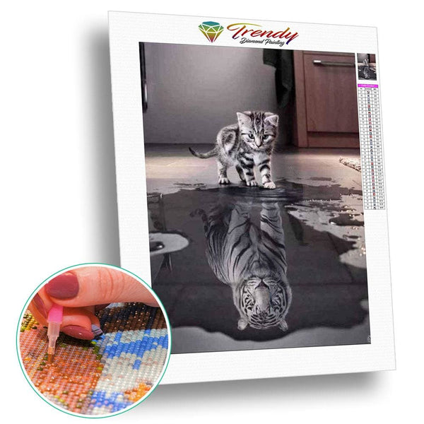 Caneva Chaton Deviendra Tigre Craft Trendy Diamond Painting