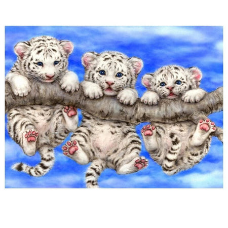 Fan De Rayure Ou De Chat Optez Pour Le Tableau Strasse Motif Tigre Trendy Diamond Painting