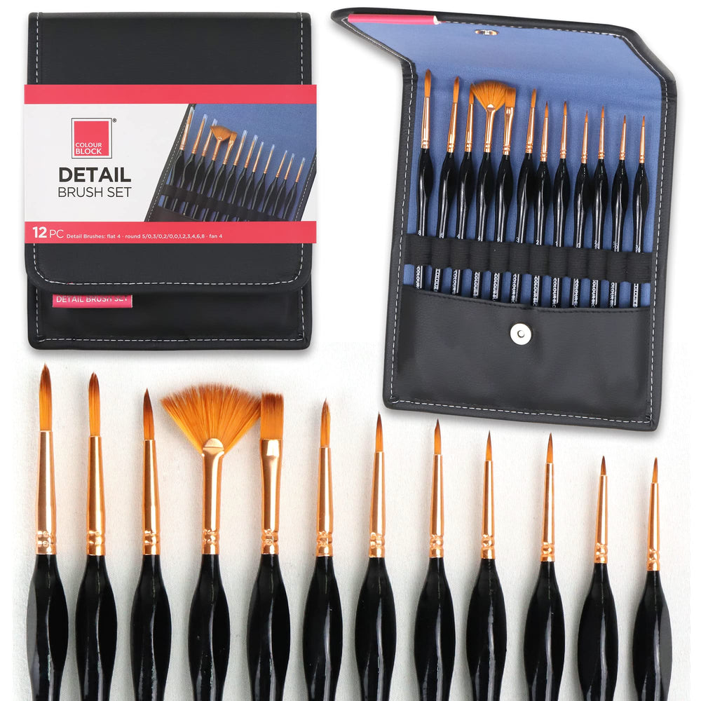 12 Piece Premium Paint Brush Set - Lori's Painting