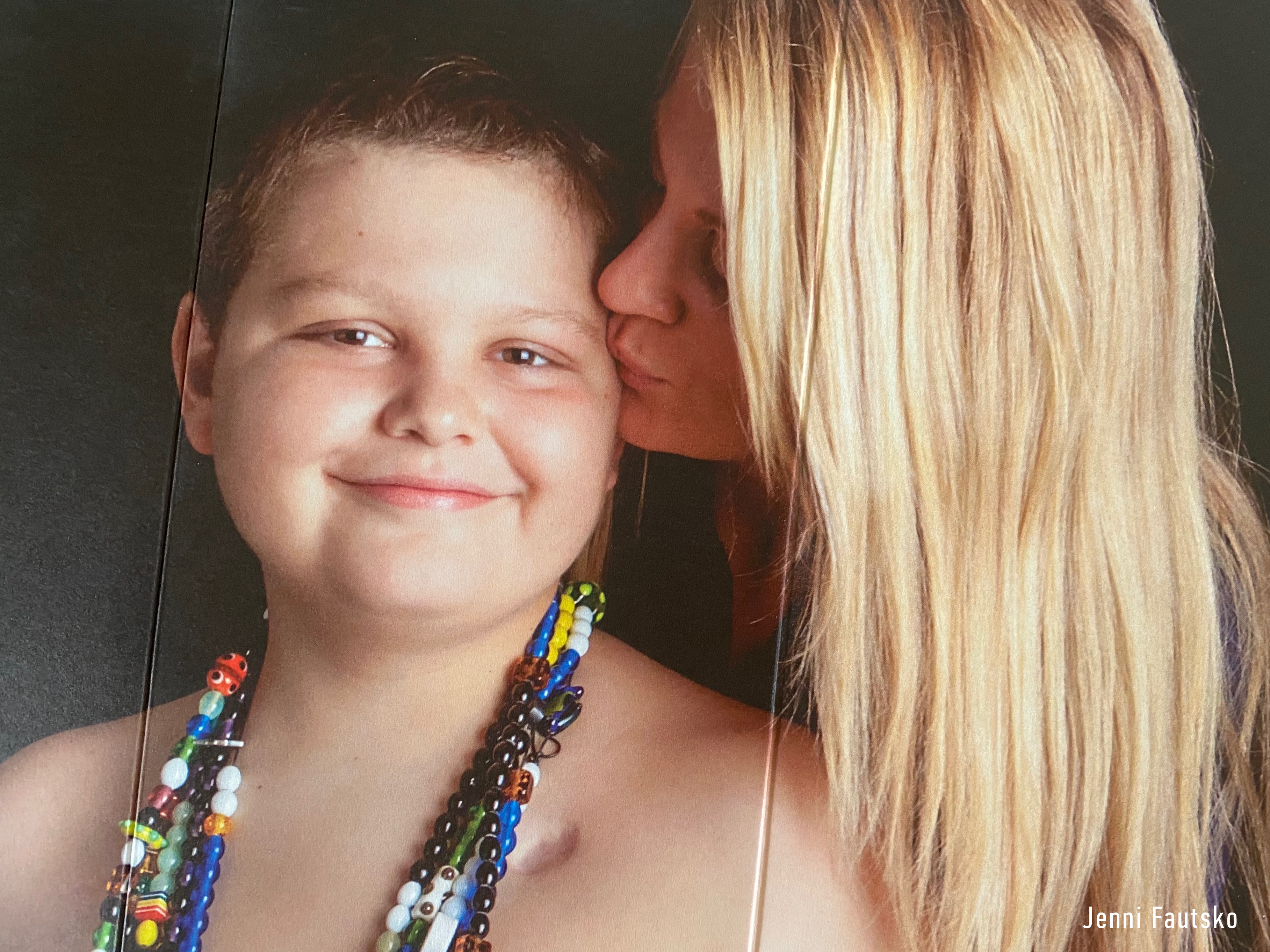 Peyton Armstrong and Jess Armstrong during Peyton's pediatric leukemia treatment