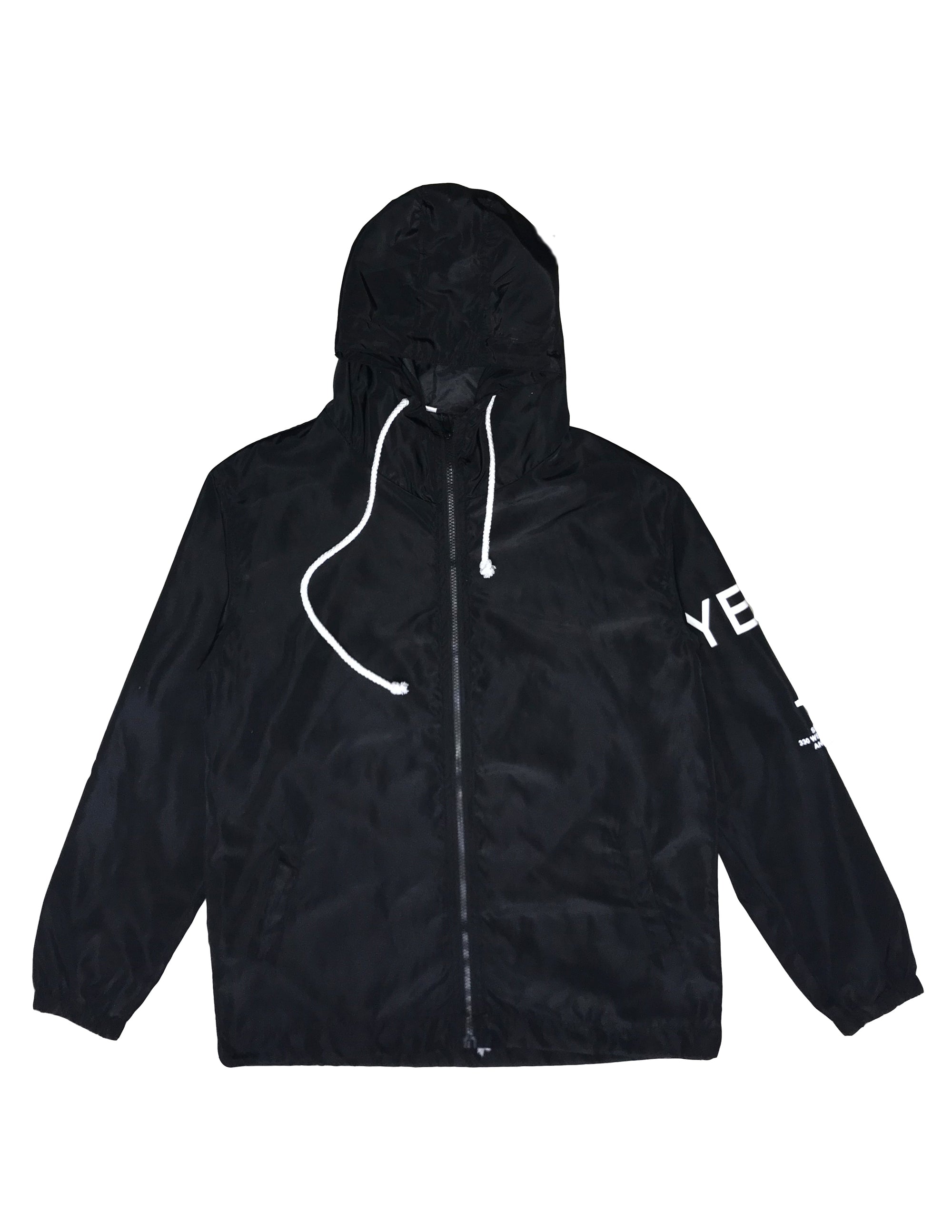 yeezy black windbreaker