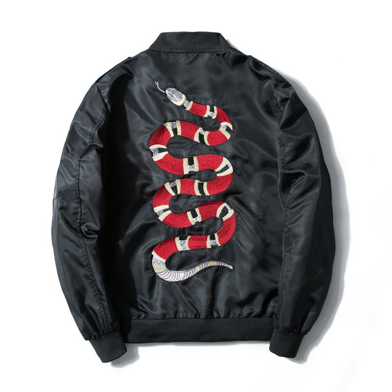 gucci jacket with snake on the back 