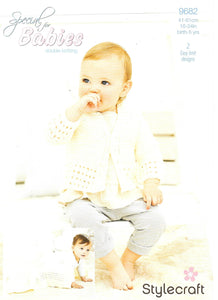 9682 Stylecraft 9682 Baby Cardigan and Blanket knitting pattern