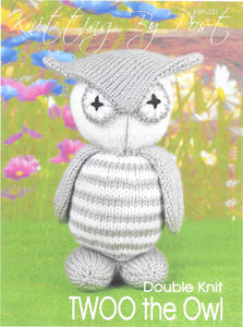 337 KBP337 Twoo the Owl in dk knitting pattern
