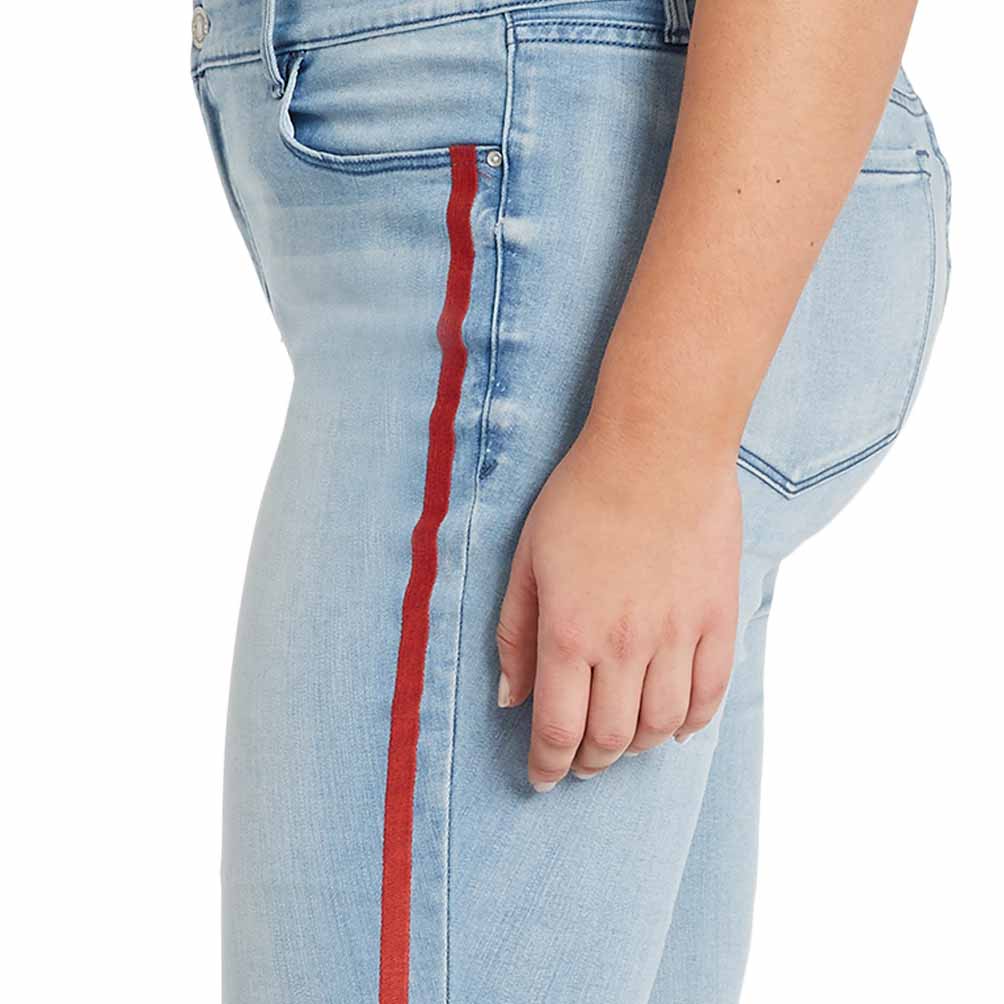 jeans with stripe down leg