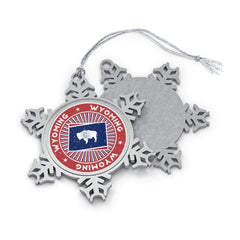 Wyoming Snowflake Ornament