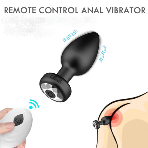 Contrôle à distance du plug anal vibrant-Luckyprize
