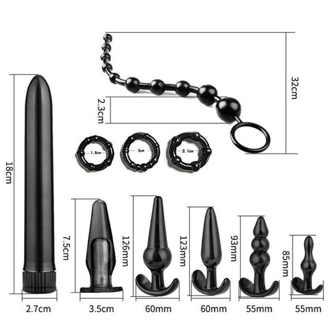 Dimension du Kit entrainement anal complet-Le Royaume Du Plug