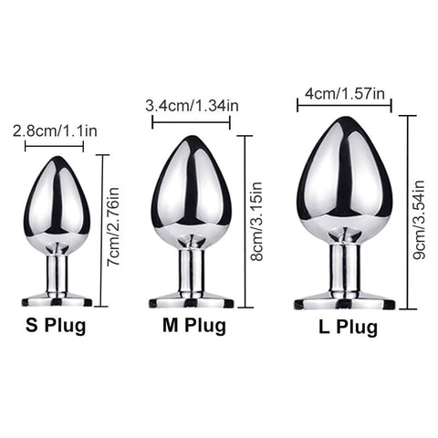 Dimension du Plug anal avec queue-Le Royaume Du Plug
