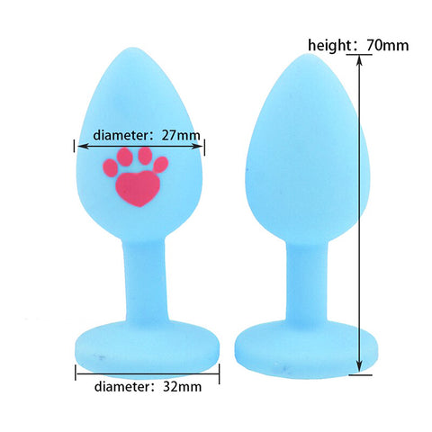 Dimension du plug anal silicone pattes de chat-Le Royaume Du Plug