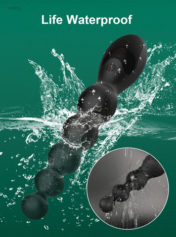 Mode waterproof des perles anales vibrantes avec écran LED-Le royaume du plug