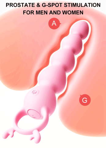 Modes de stimulation de la prostate et du G spot du perles anales vibrantes rose-Le Royaume Du Plug