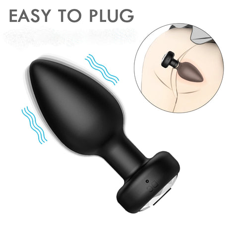 Plug anal vibrant facile à insérer-Le Royaume Du Plug