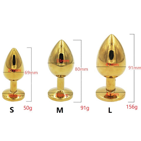 Tailles du kit entrainement anal diamant or kit 2-Le Royaume Du Plug