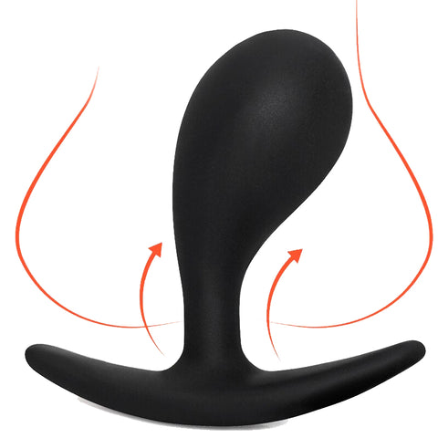 Un exemplaire de Plug anal en silicone noir-Le Royaume Du Plug