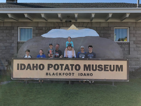 Idaho Potato Museum, what to pack for road trips, road trip snacks, packing for a roadtrip, family roadtrips