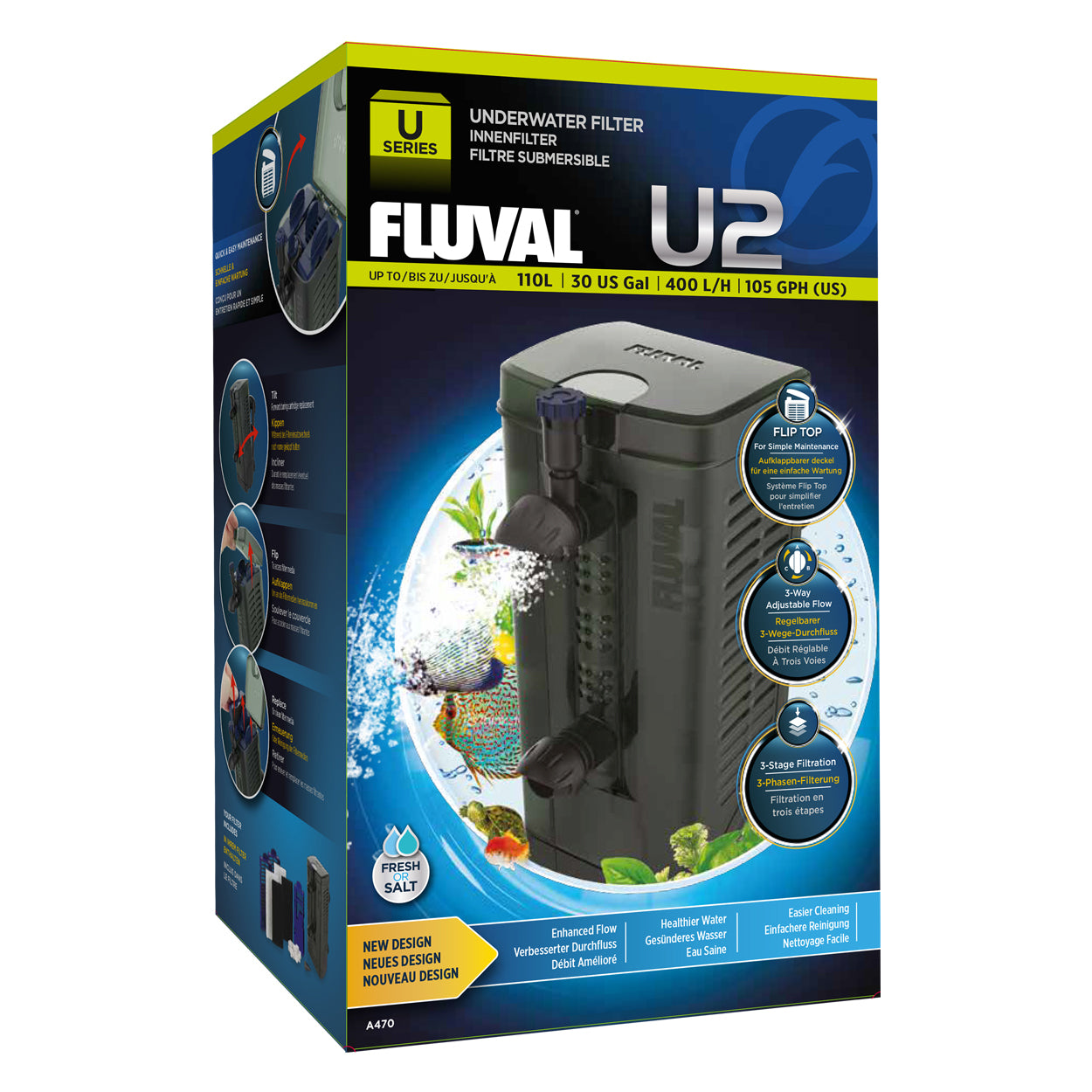 Fluval Sea Flex Saltwater Aquarium Kit - 32.5 US gal - Black (Special Order  Product)