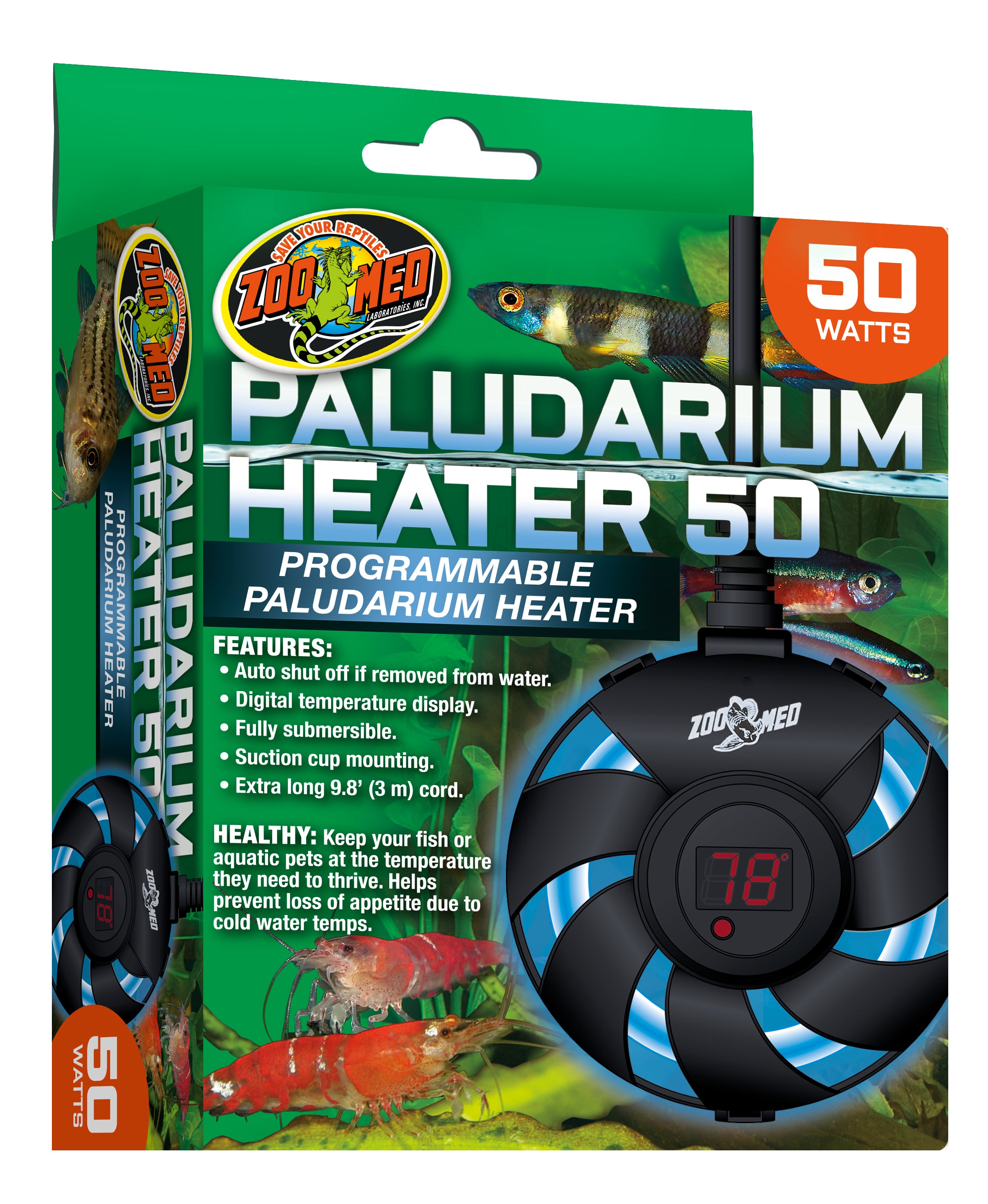 Zoo Med TurtleTherm Automatic Preset Aquatic Turtle Heater