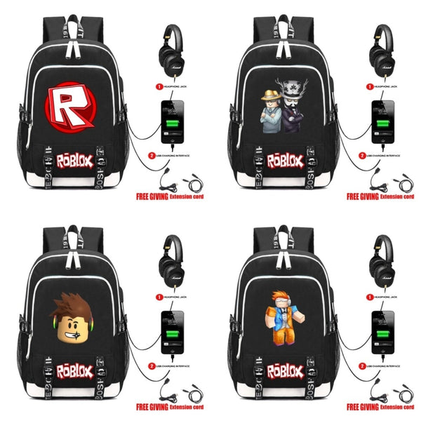 Backpack Kids Boys Game Roblox Multifunction Usb Charging Terrific 4 You - roblox cord