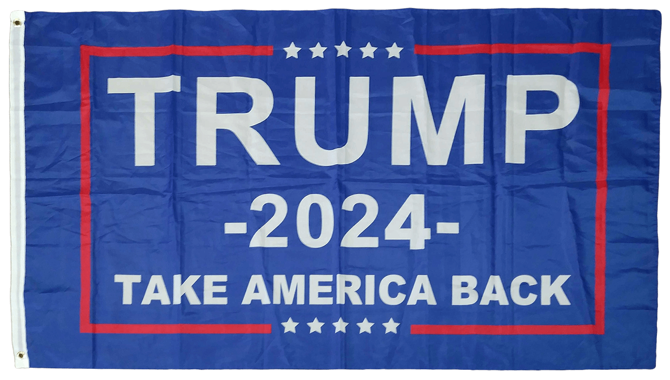Trump 2024 Take America Back Flag I Love My Freedom