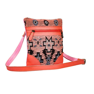 Nash - Peachy Pink Canvas & Leather Crossbody