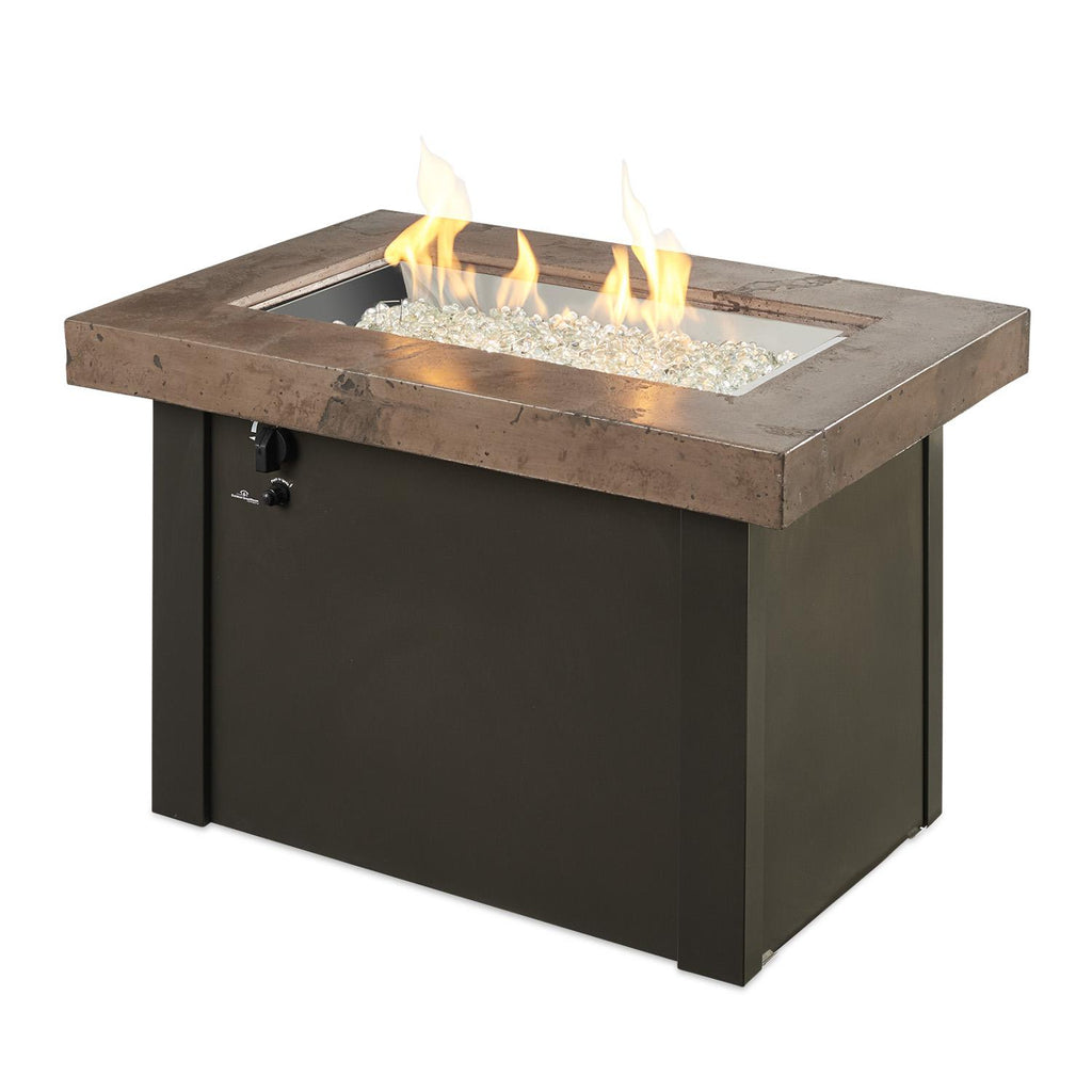 Providence 32-Inch Rectangular Natural Gas Fire Pit Table ...