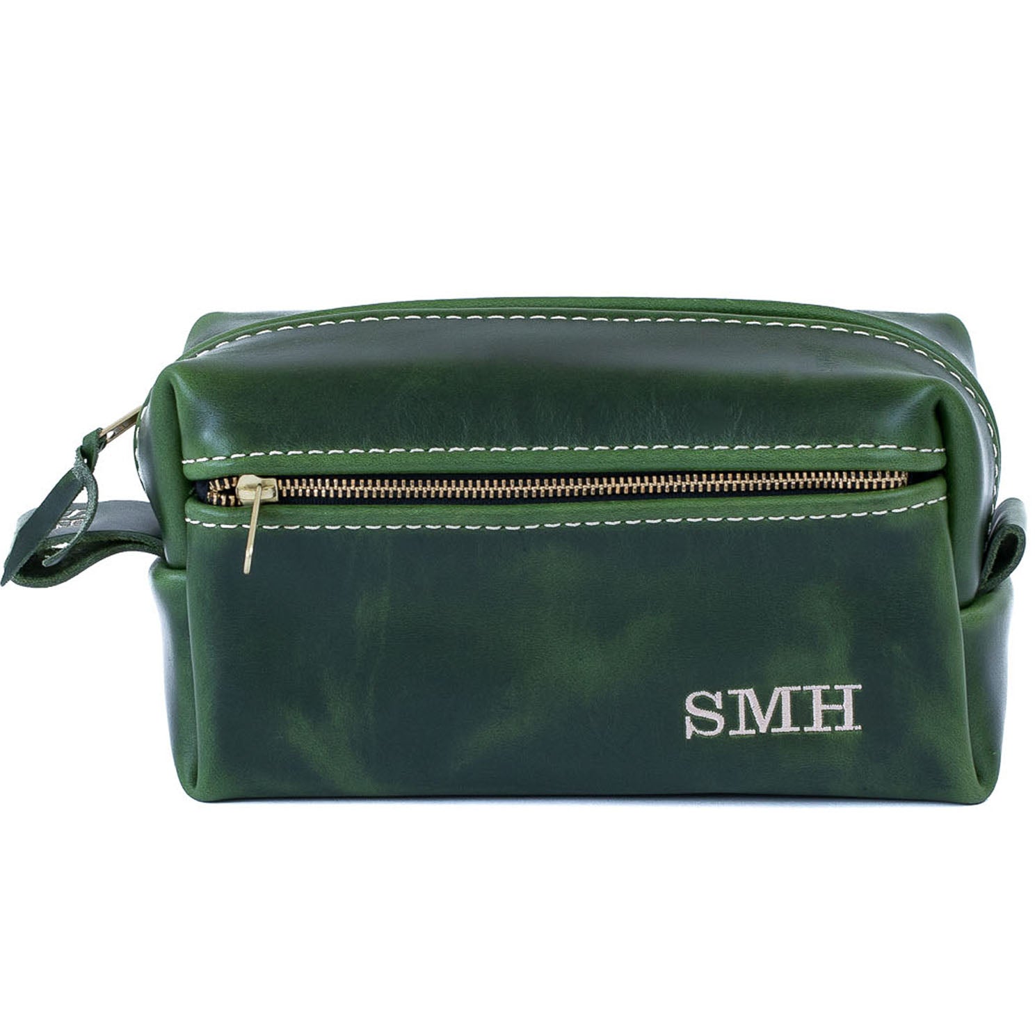 Download Double Zipper Leather Toiletry Bag - Lifetime Leather Co