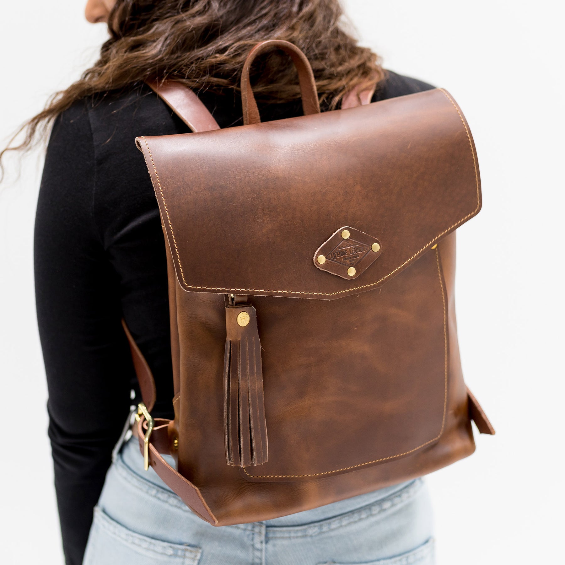 leather rucksack