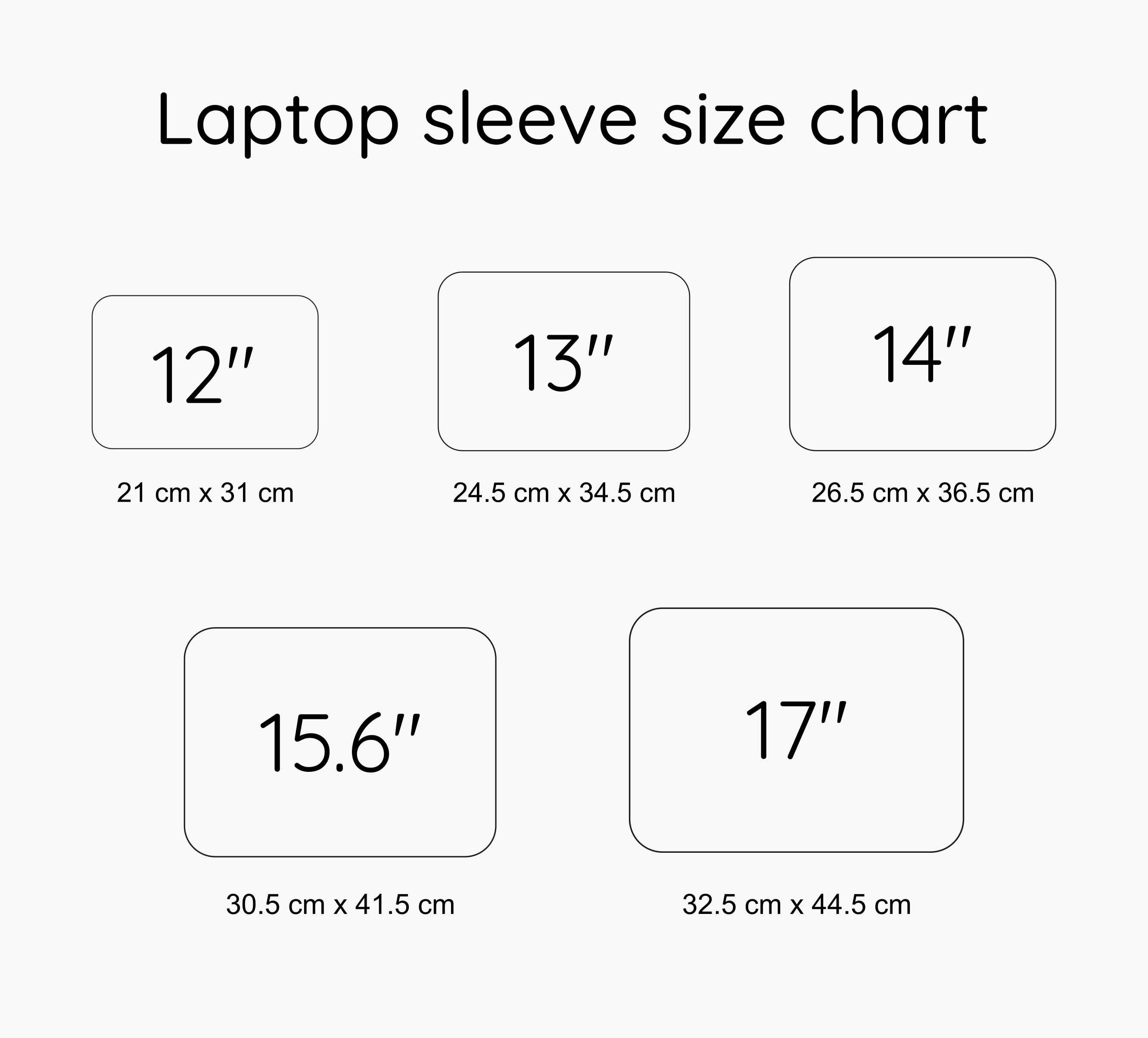 laptop sleeve size chart madd egypt