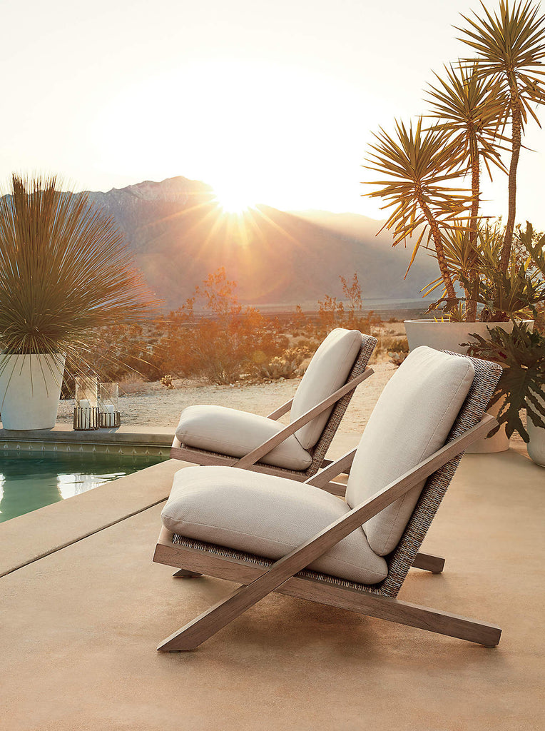Desert Outdoor by pool with sunset