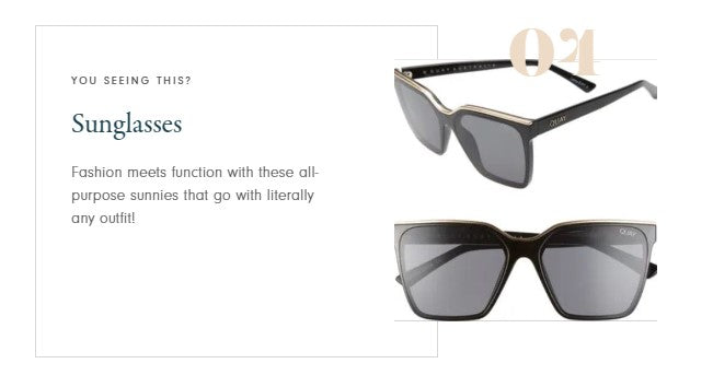 Quay black sunglasses