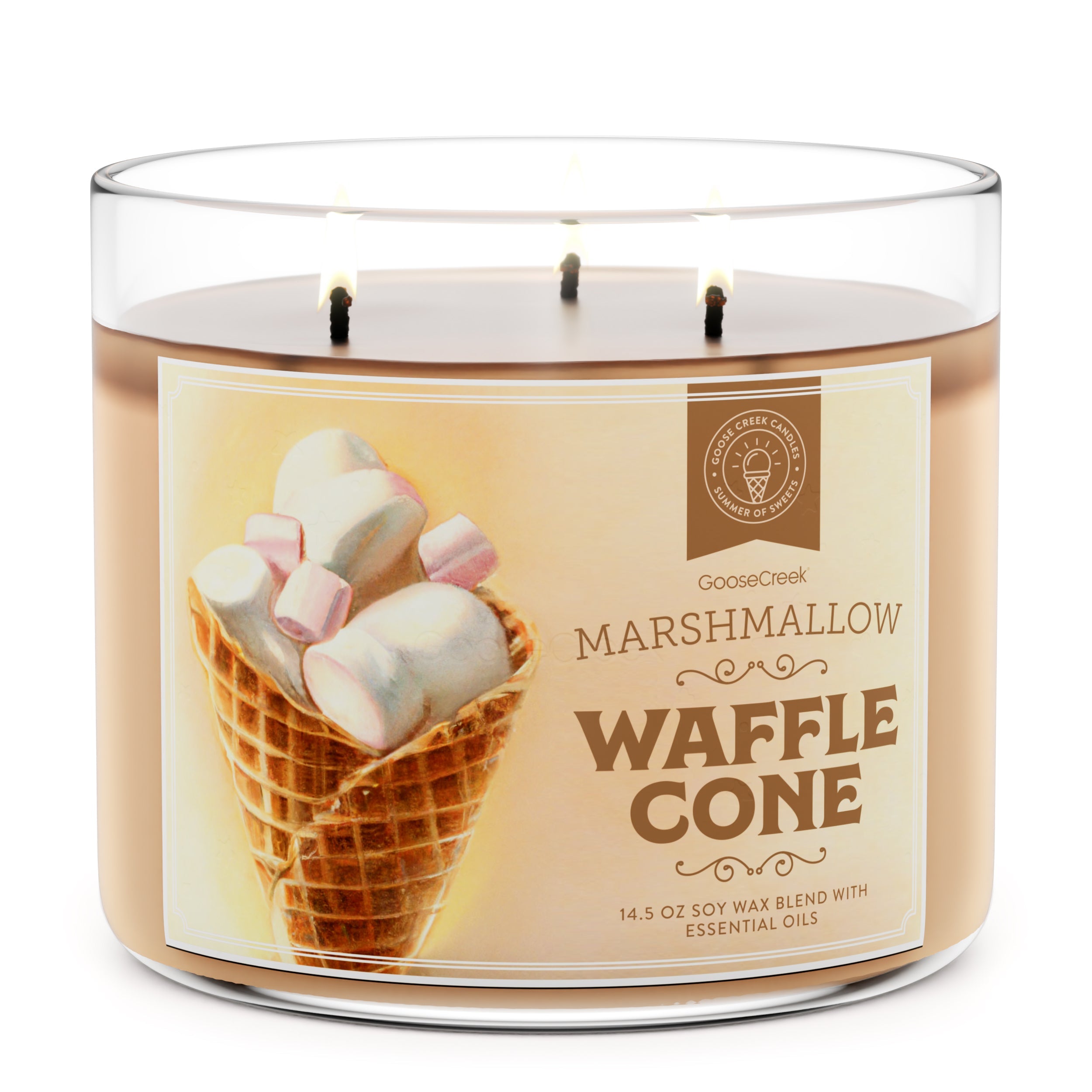 Marshmallow Waffle Cone Large 3-Wick Candle