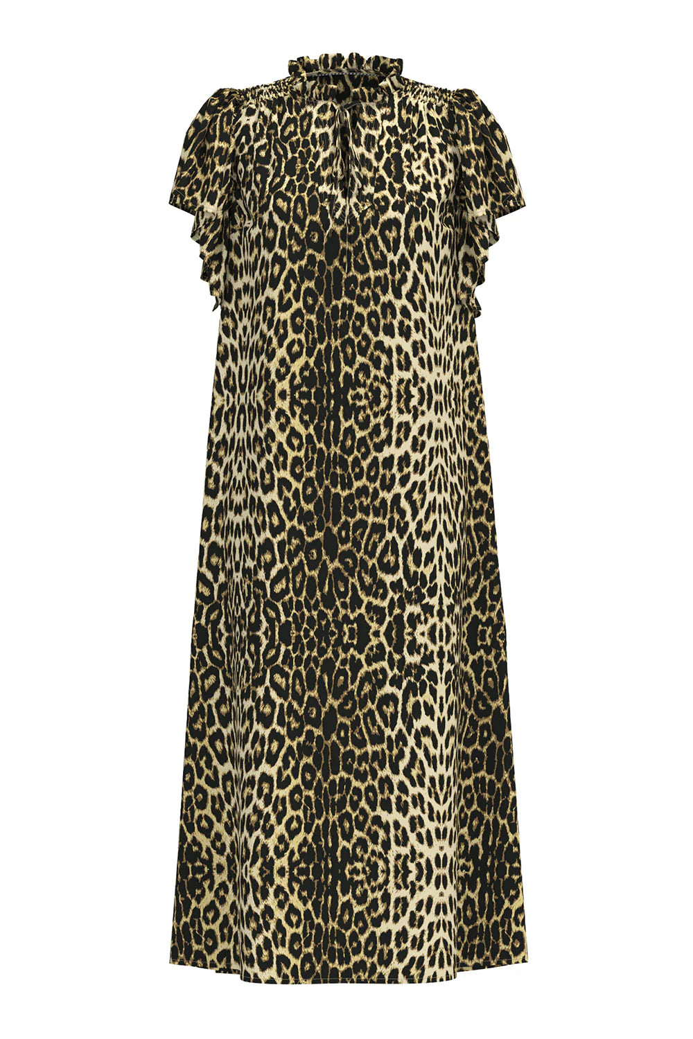 Co´Couture - Leo Frill Dress Khaki